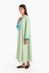 Long kaftan printed dress with pockets